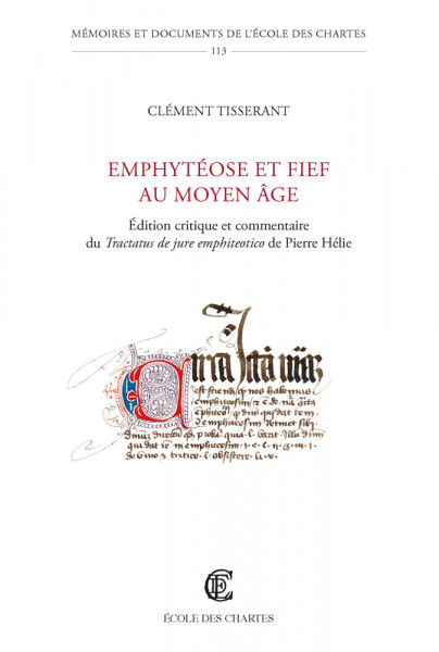 Emphytéose et fief au Moyen Âge