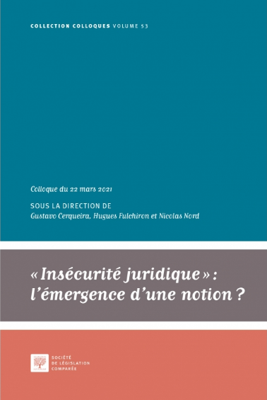 Insécurité juridique : l'émergence d'une notion ?