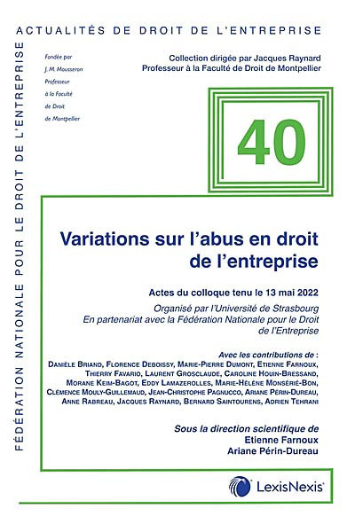 Variations sur l'abus en droit de l'entreprise