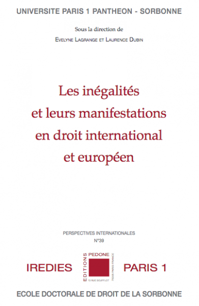 Les inégalités et leurs manifestations en droit international