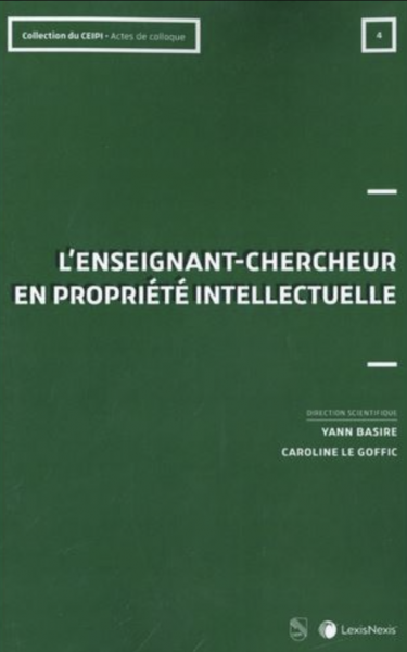 L'enseignant-chercheur en propriété intellectuelle