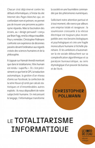 Le totalitarisme informatique
