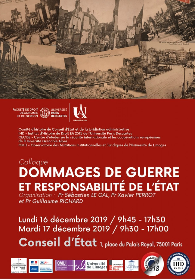 Dommages de guerre et responsabilité de l'État