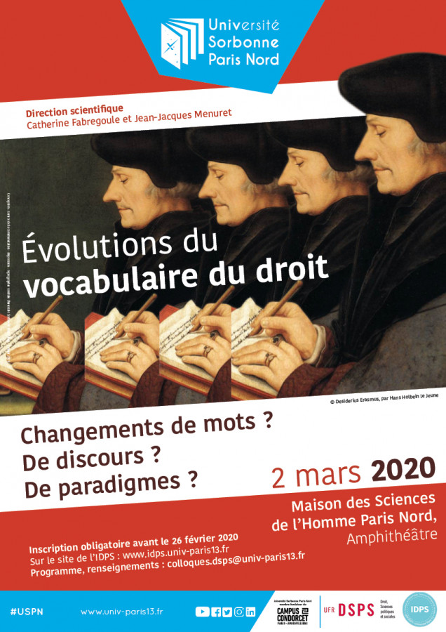 Evolutions du vocabulaire du droit