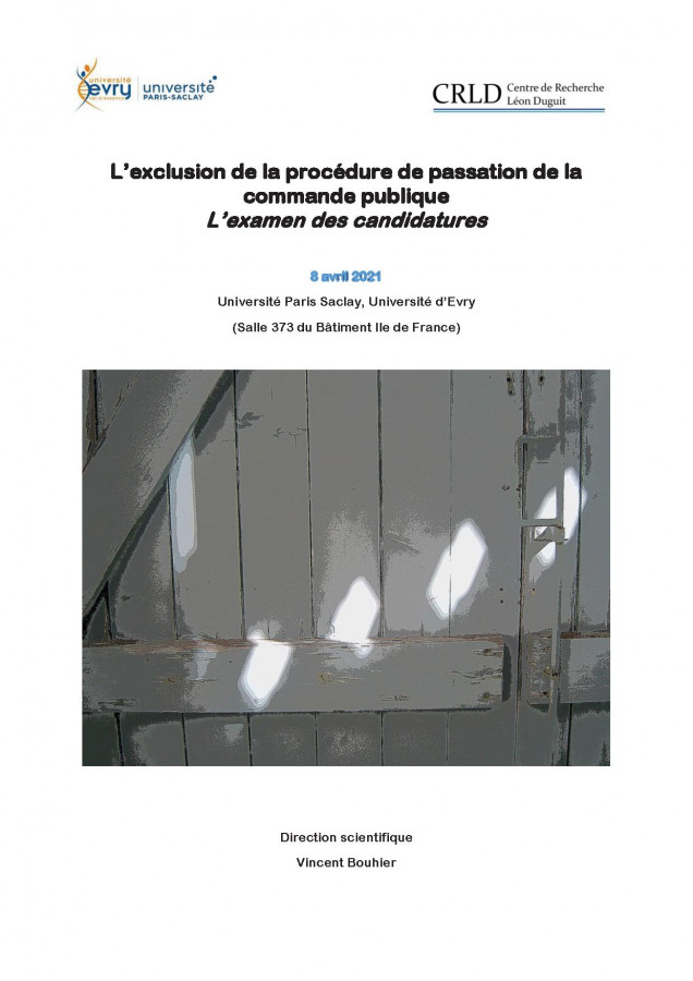 L’exclusion de la procédure de passation de la commande publique