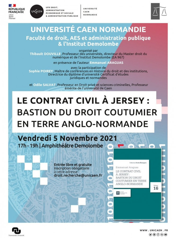 Le contrat civil à Jersey : bastion du droit coutumier en terre anglo-normande