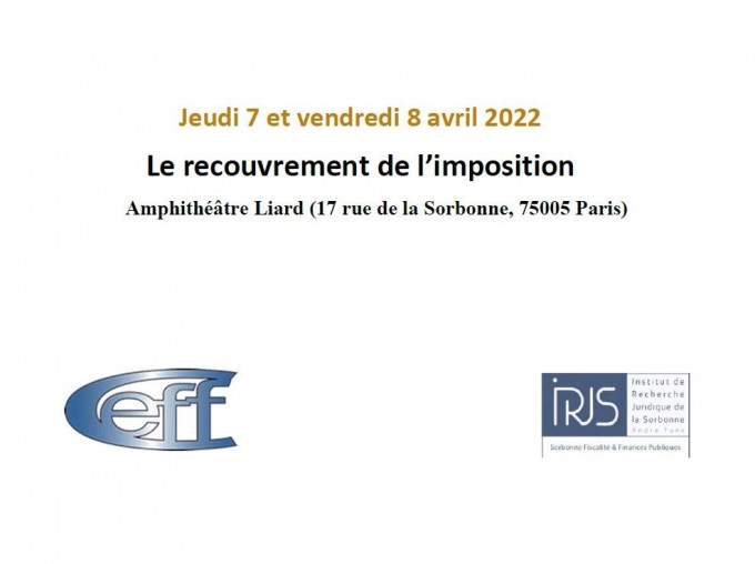 Le recouvrement de l’imposition