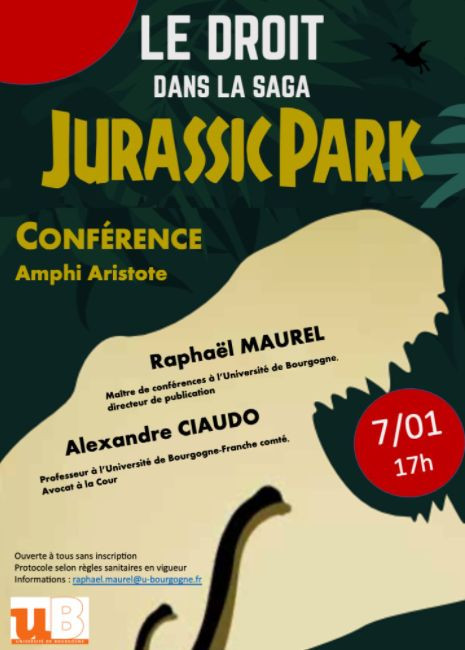 Le droit dans la saga Jurassic Park