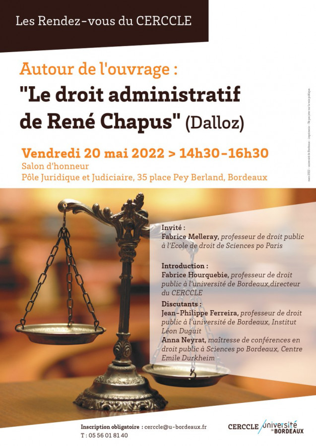 Le droit administratif de René Chapus