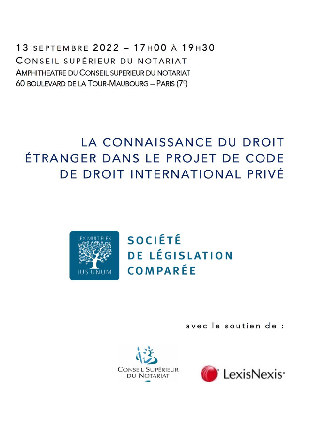 La connaissance du droit étranger dans le projet de code de droit international privé