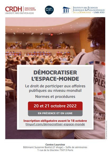 Démocratiser l’espace-monde