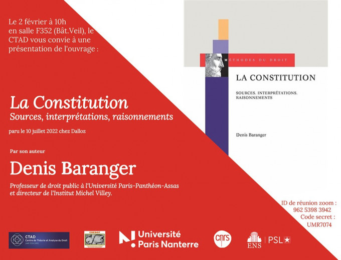 La Constitution : Sources, interprétations, raisonnements