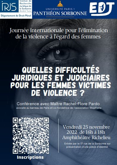Quelles difficultés juridiques et judiciaires pour les femmes victimes ...