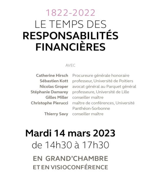 1822-2022. Le temps des responsabilités financières