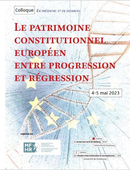 Le patrimoine constitutionnel européen entre progression et régression