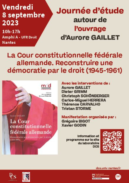 La Cour constitutionnelle fédérale allemande. Reconstruire une démocratie par le droit (1945-1961)