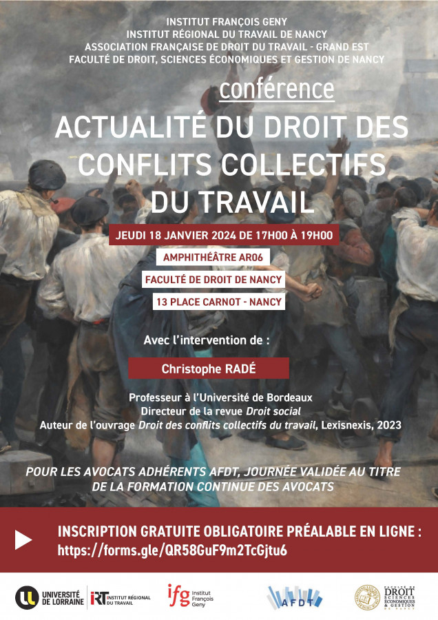 Actualité du droit des conflits collectifs du travail