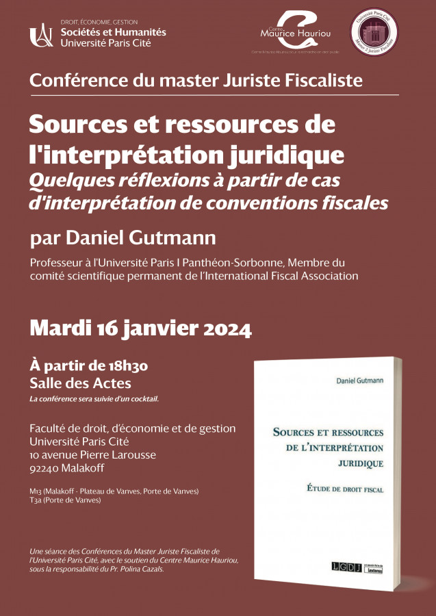 Sources et ressources de l’interprétation juridique : quelques réflexions à partir de cas d’interprétation de conventions fiscales