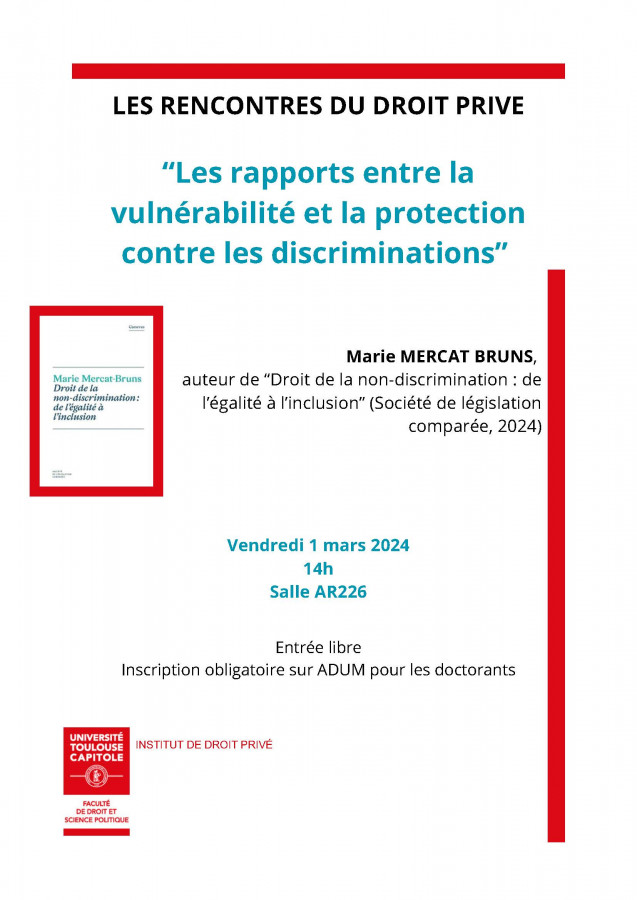 Les rapports entre la vulnérabilité et la protection contre les discriminations