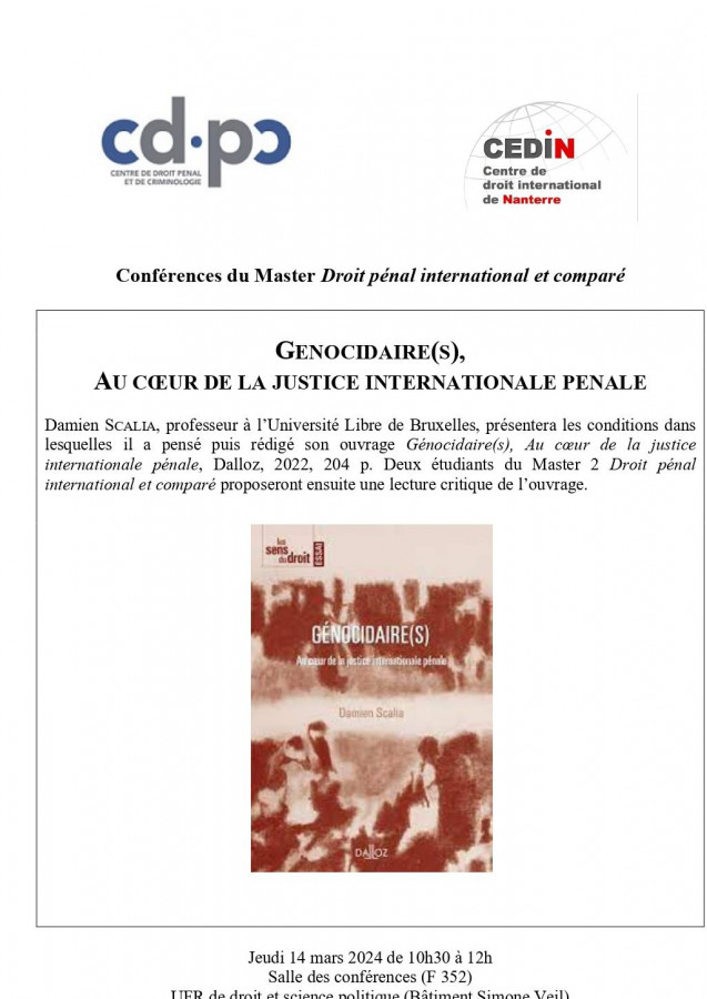 Génocidaire(s), Au cœur de la justice internationale pénale