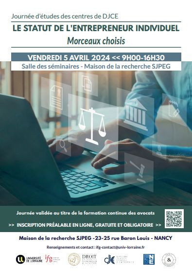 Le statut de l'entrepreneur individuel - Morceaux choisis