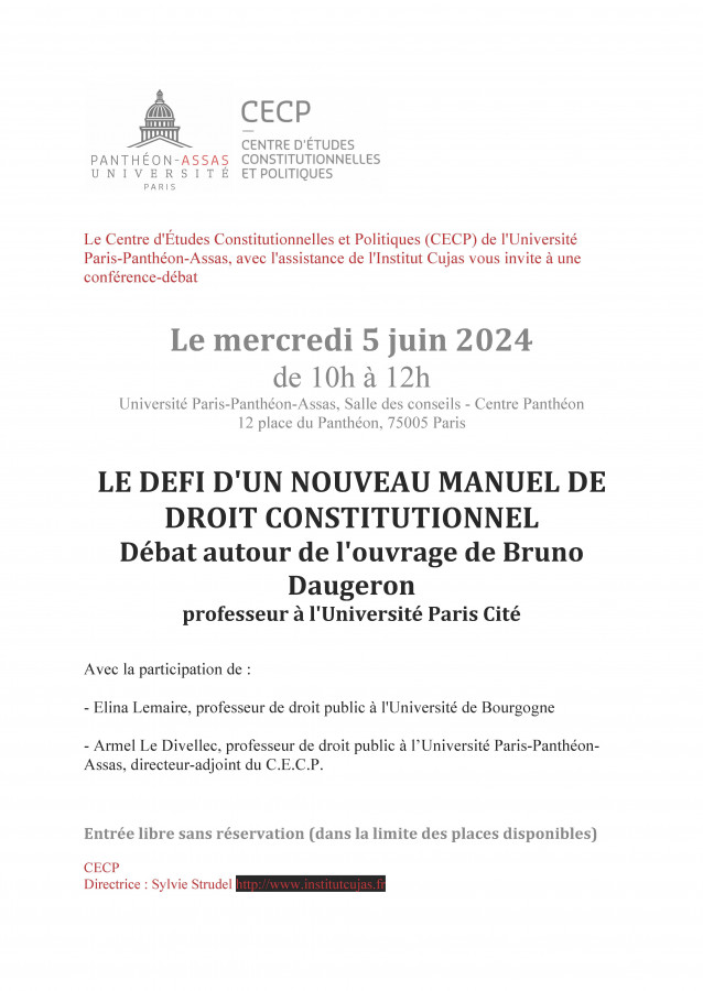Le défi d’un nouveau manuel de droit constitutionnel