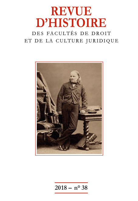 Revue d'histoire des Facultés de droit et de la culture juridique