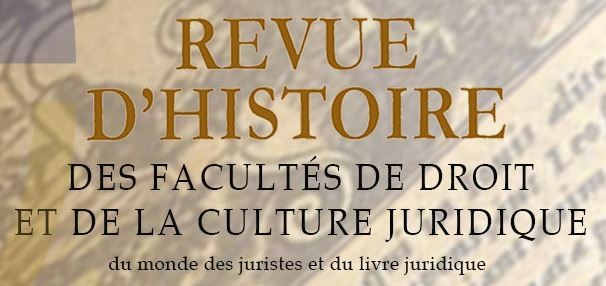 la Société pour l'Histoire des Facultés de Droit